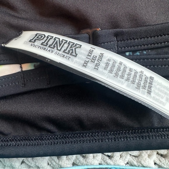 PINK by Victoria Secret NEW Swim Bikini Set Top & Bottom Blue Tie Dye Sz XXL - Picture 8 of 9